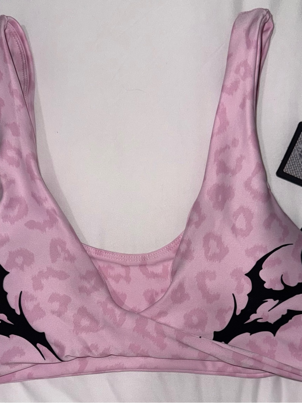 Civil Regime Pink Leopard-Print Sports Bra NWY